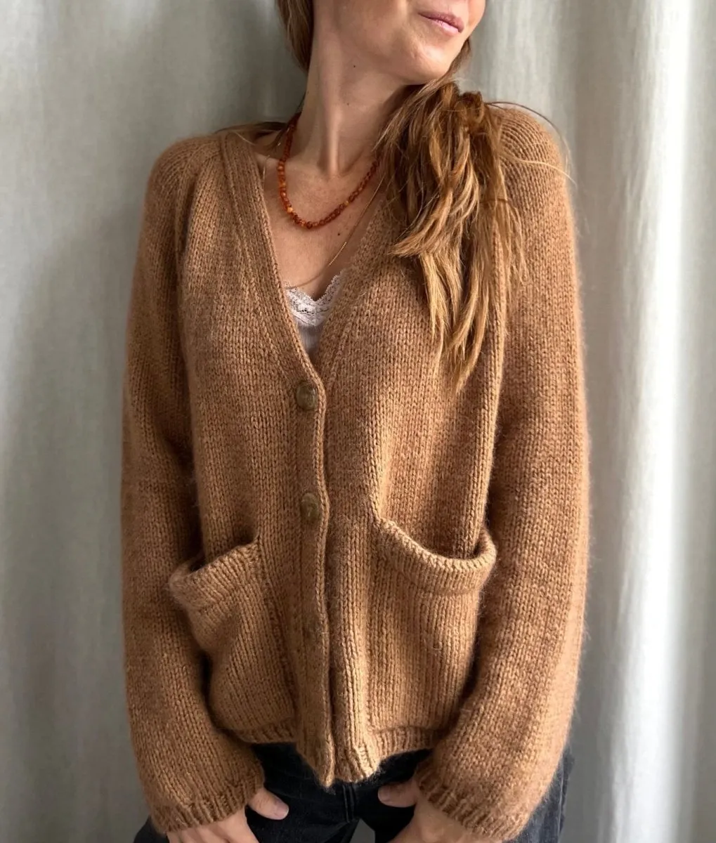 Capulus cardigan by Refined Knitwear, No 20   Silk Mohair knitting kit