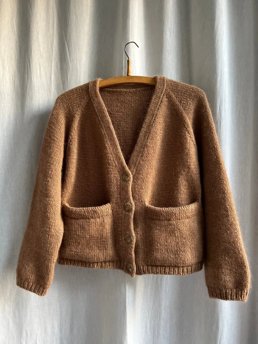 Capulus cardigan by Refined Knitwear, No 20   Silk Mohair knitting kit