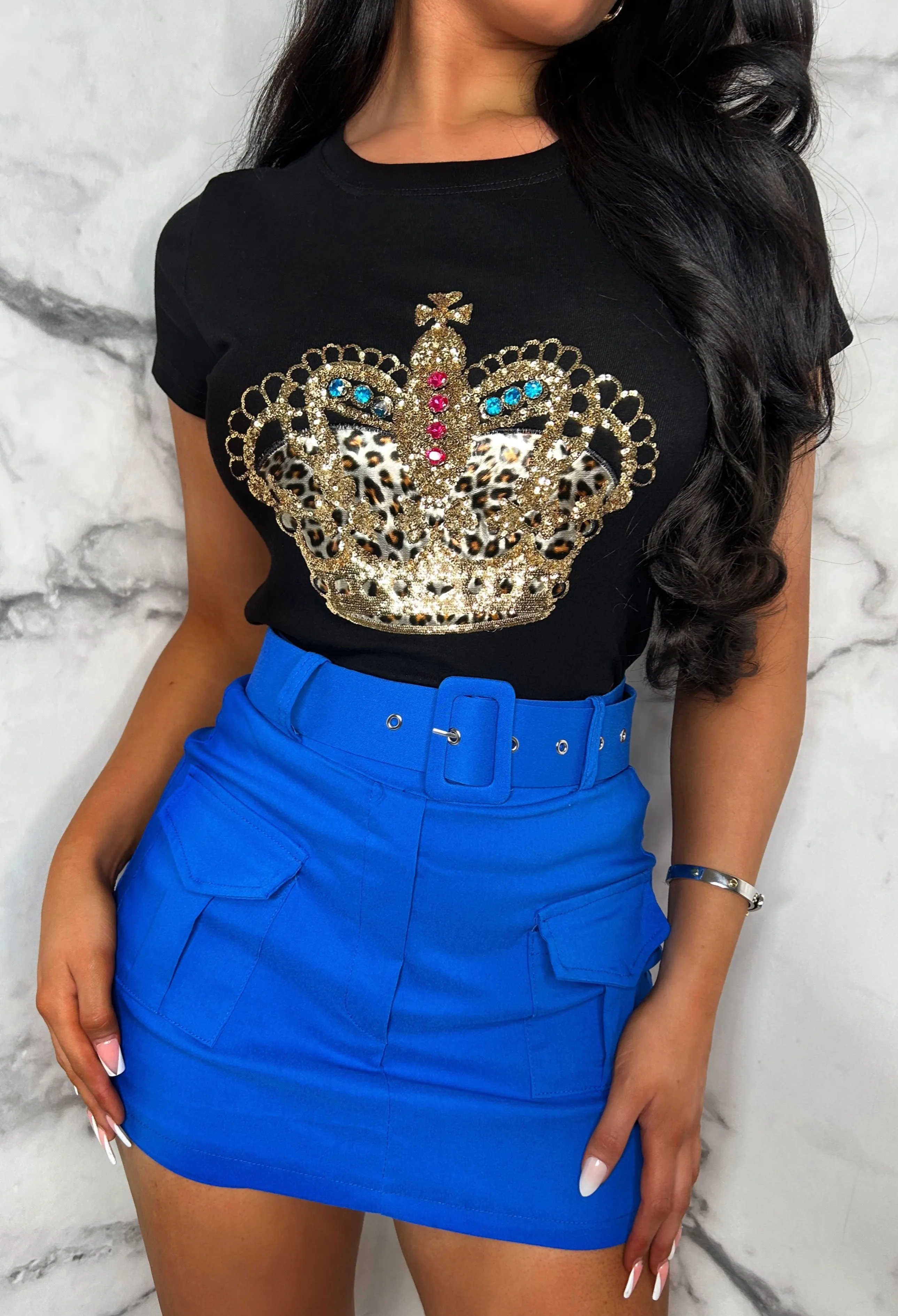 Cargo Class Cobalt Cargo Belted Skort