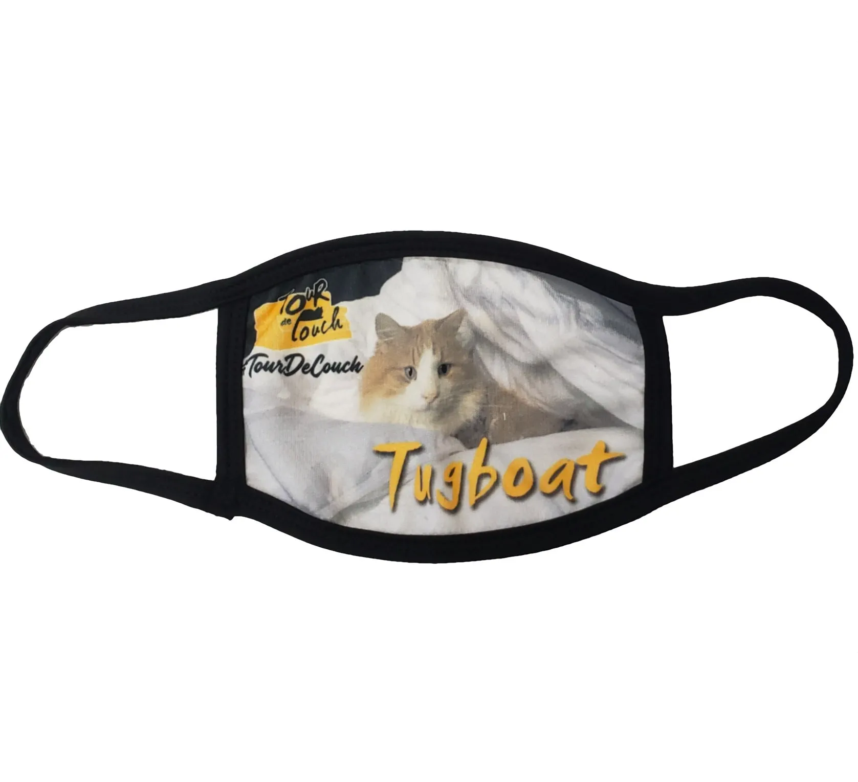 Cat Tour de Couch Cloth Face Mask