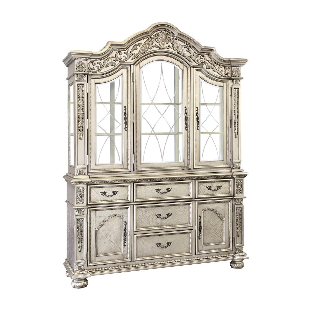 Catalonia Platinum Gold Buffet & Hutch