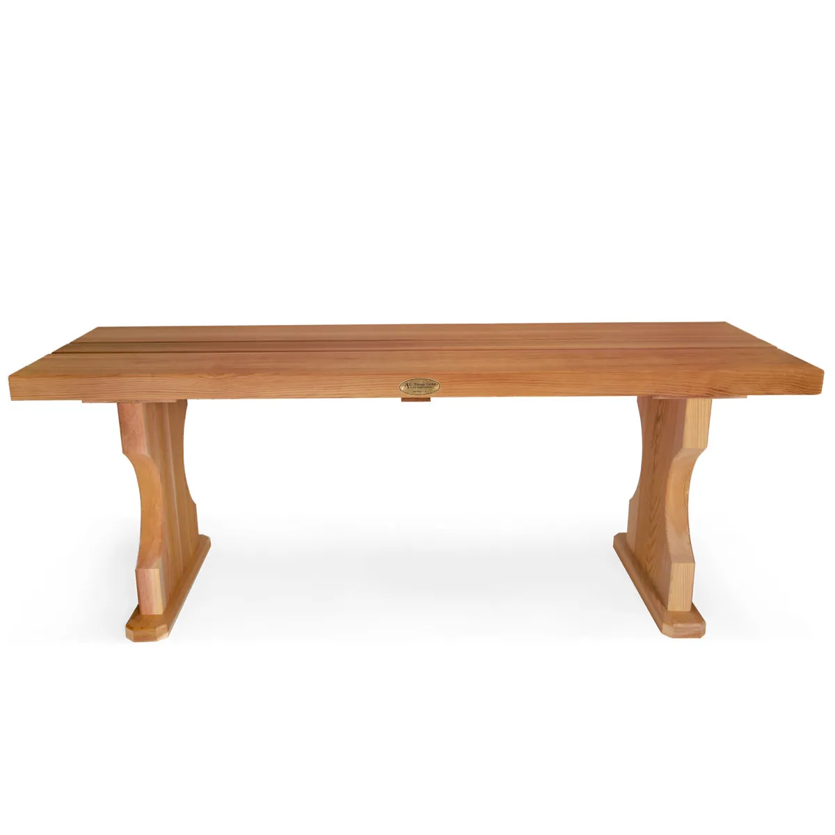 Cedar 48"W 2 Seater Backless Bench - Handcrafted In Canada With Rot Resistant, Untreated, Western Red Cedar.
