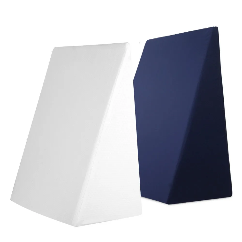 Cool Gel Memory Foam Wedge Pillow - Set of 2 Giselle Bedding