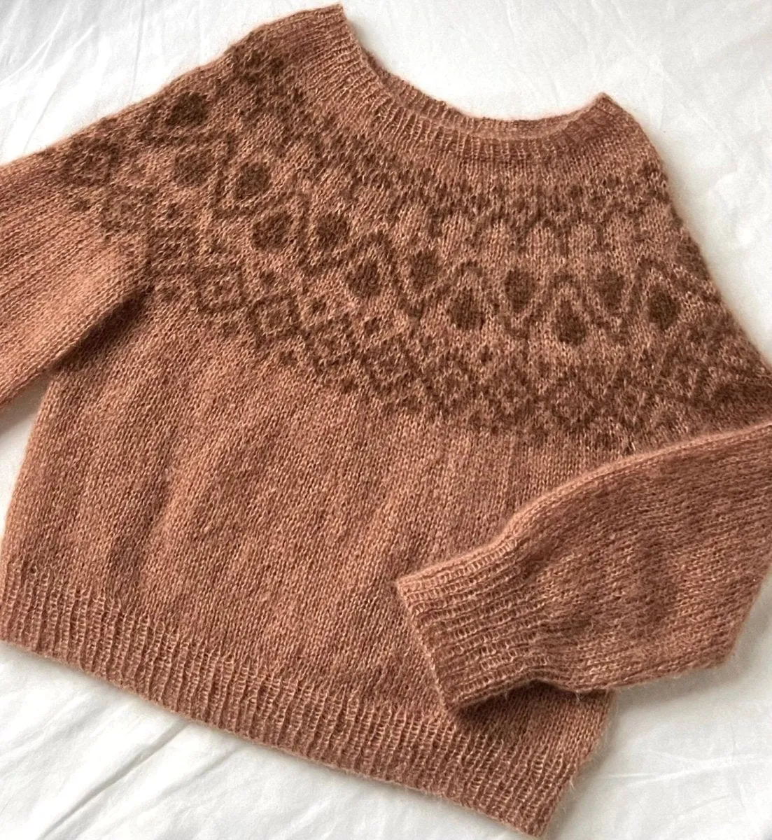 Cor sweater by Refined Knitwear, silk mohair knitting kit