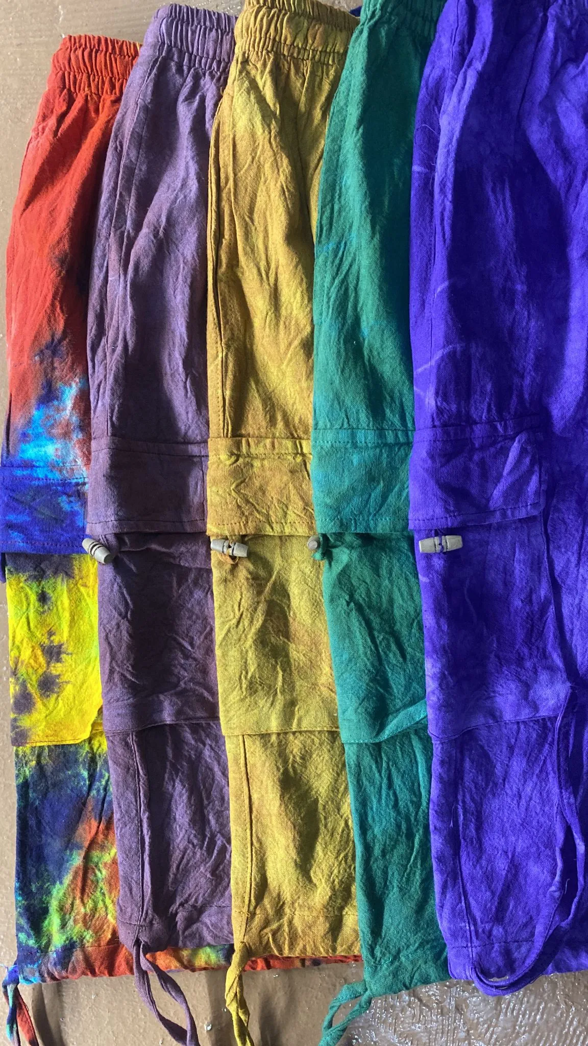 Cotton Cargo Pocket Shorts – Prepack of 5 Colors – Tie Dye