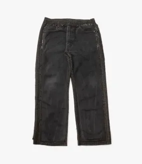 Covered Pant – Black Denim / Charcoal Glen Plaid Wool