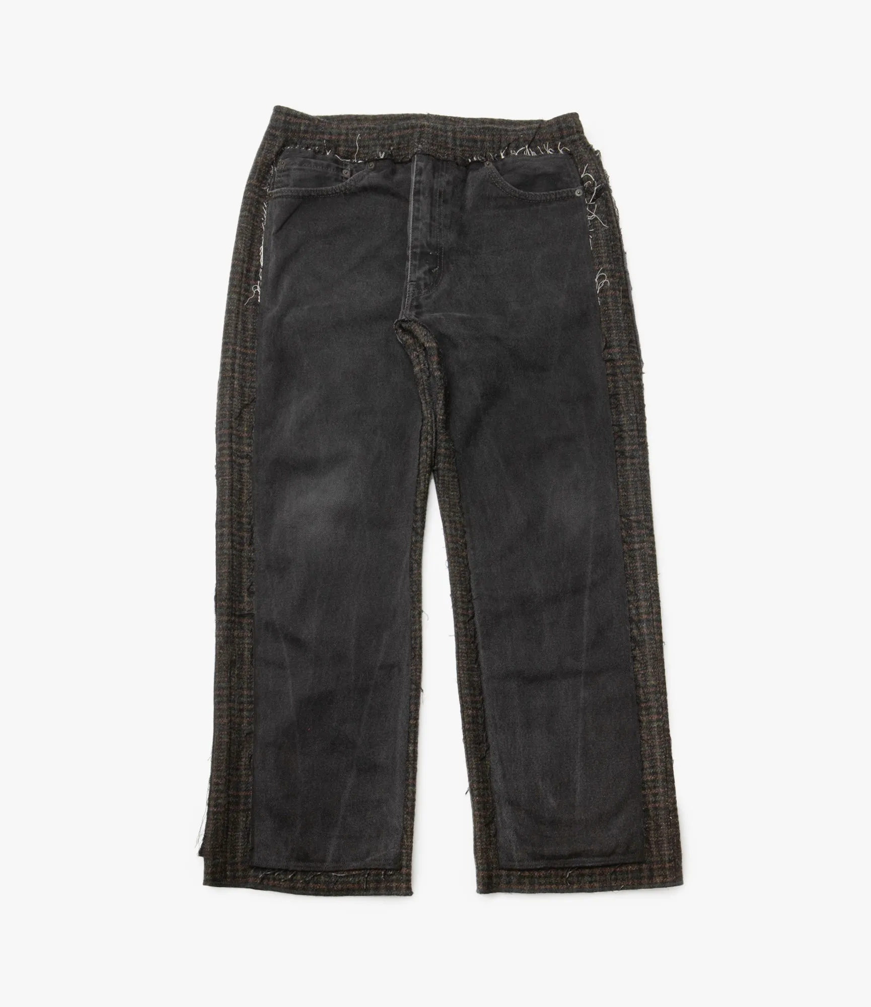Covered Pant – Black Denim / Charcoal Glen Plaid Wool