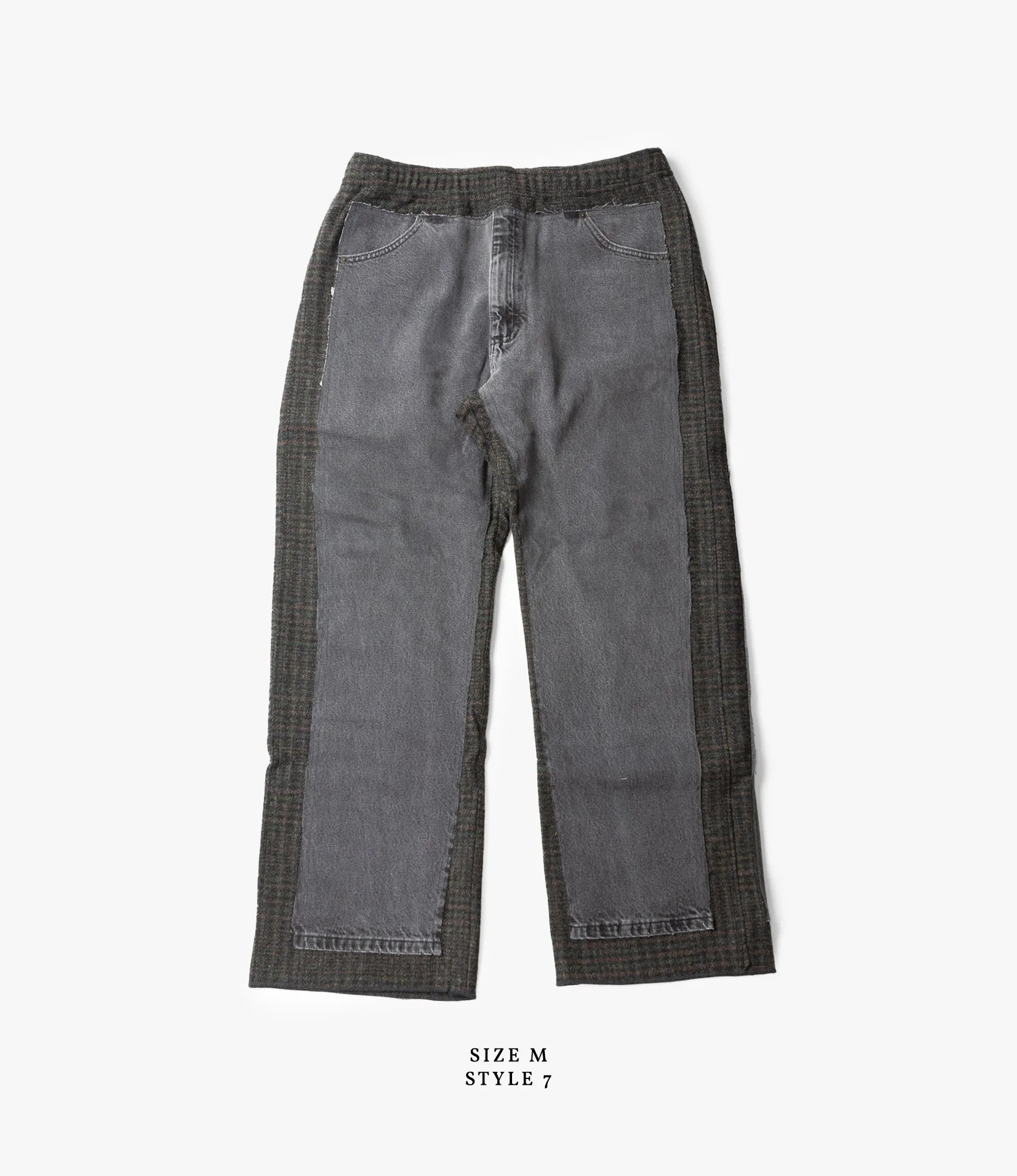 Covered Pant – Black Denim / Charcoal Glen Plaid Wool