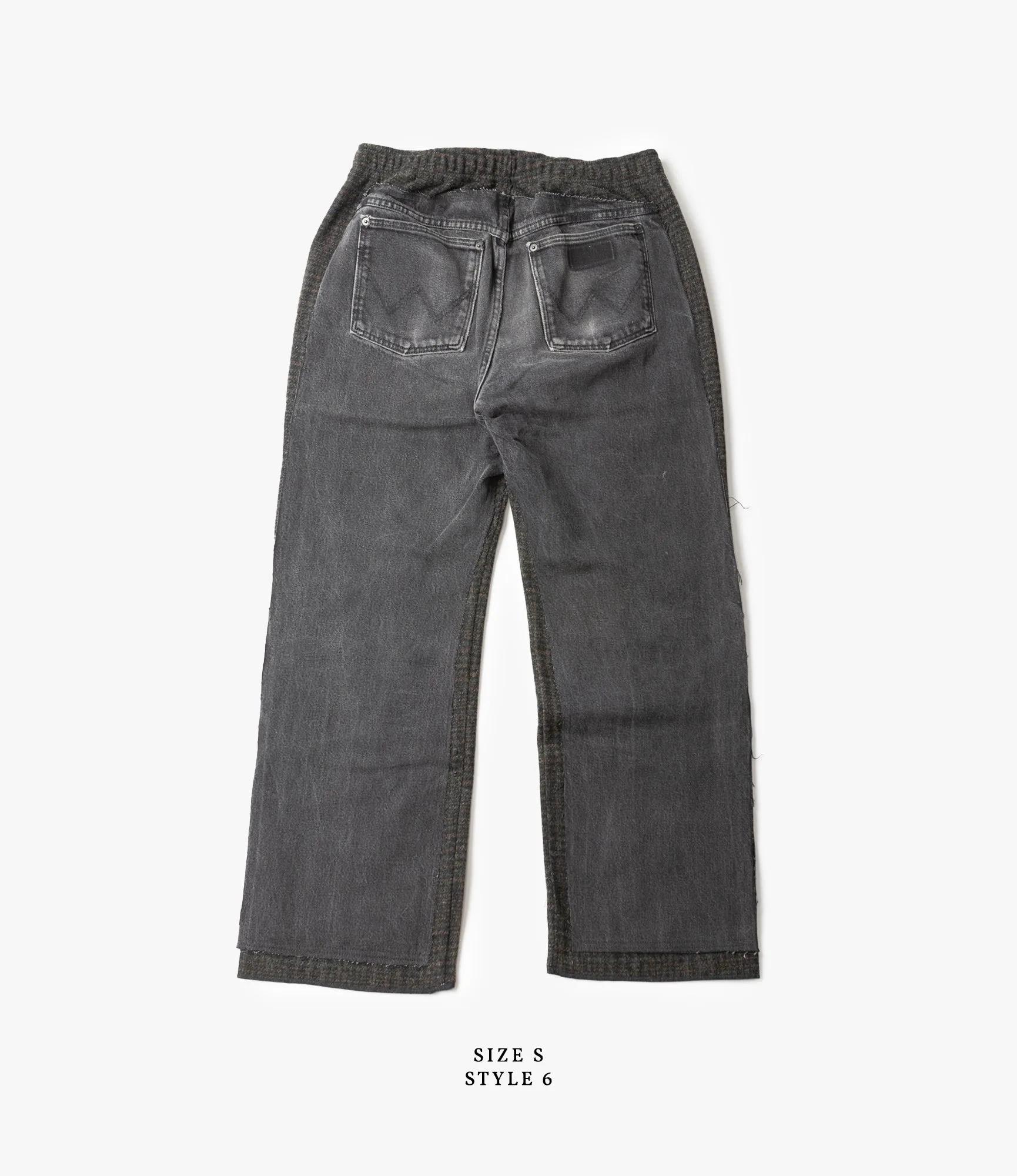 Covered Pant – Black Denim / Charcoal Glen Plaid Wool