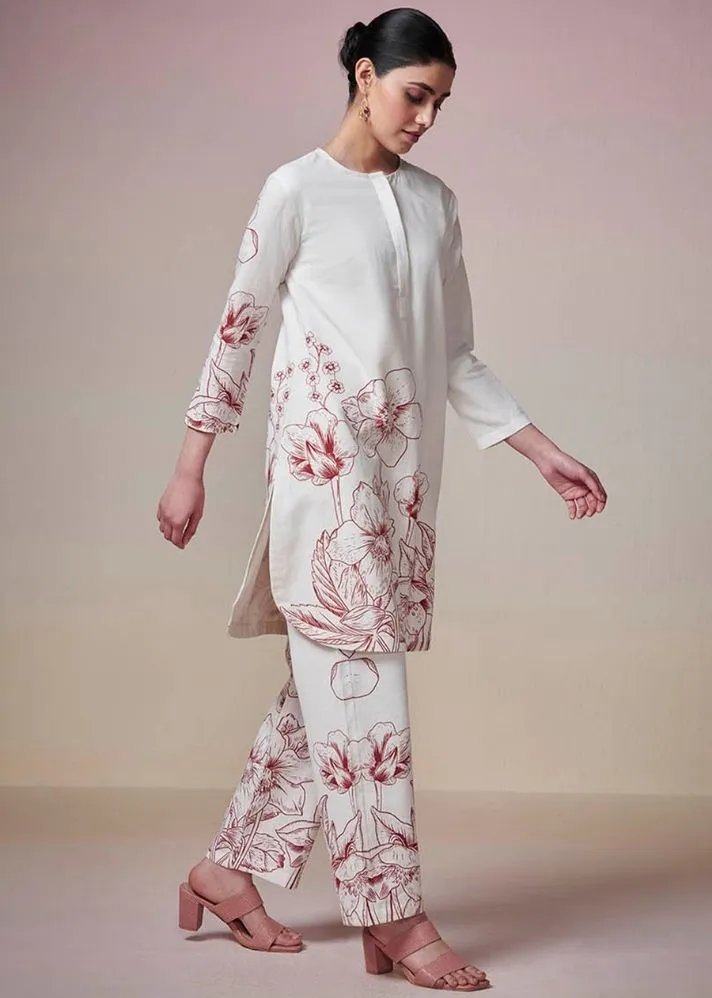 Crimson Petal Co-Ord Set