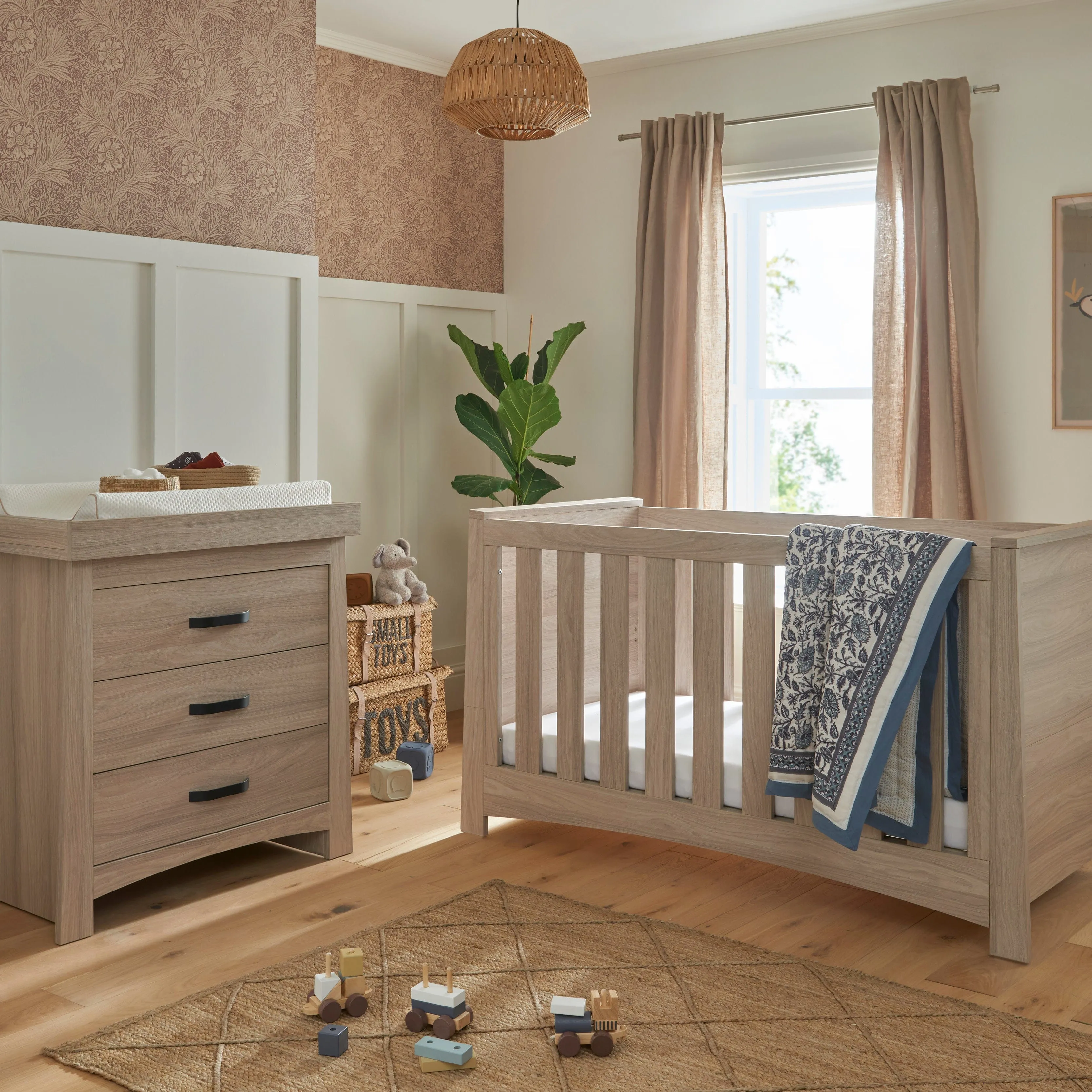 CuddleCo Isla 2 Piece Set - Ash