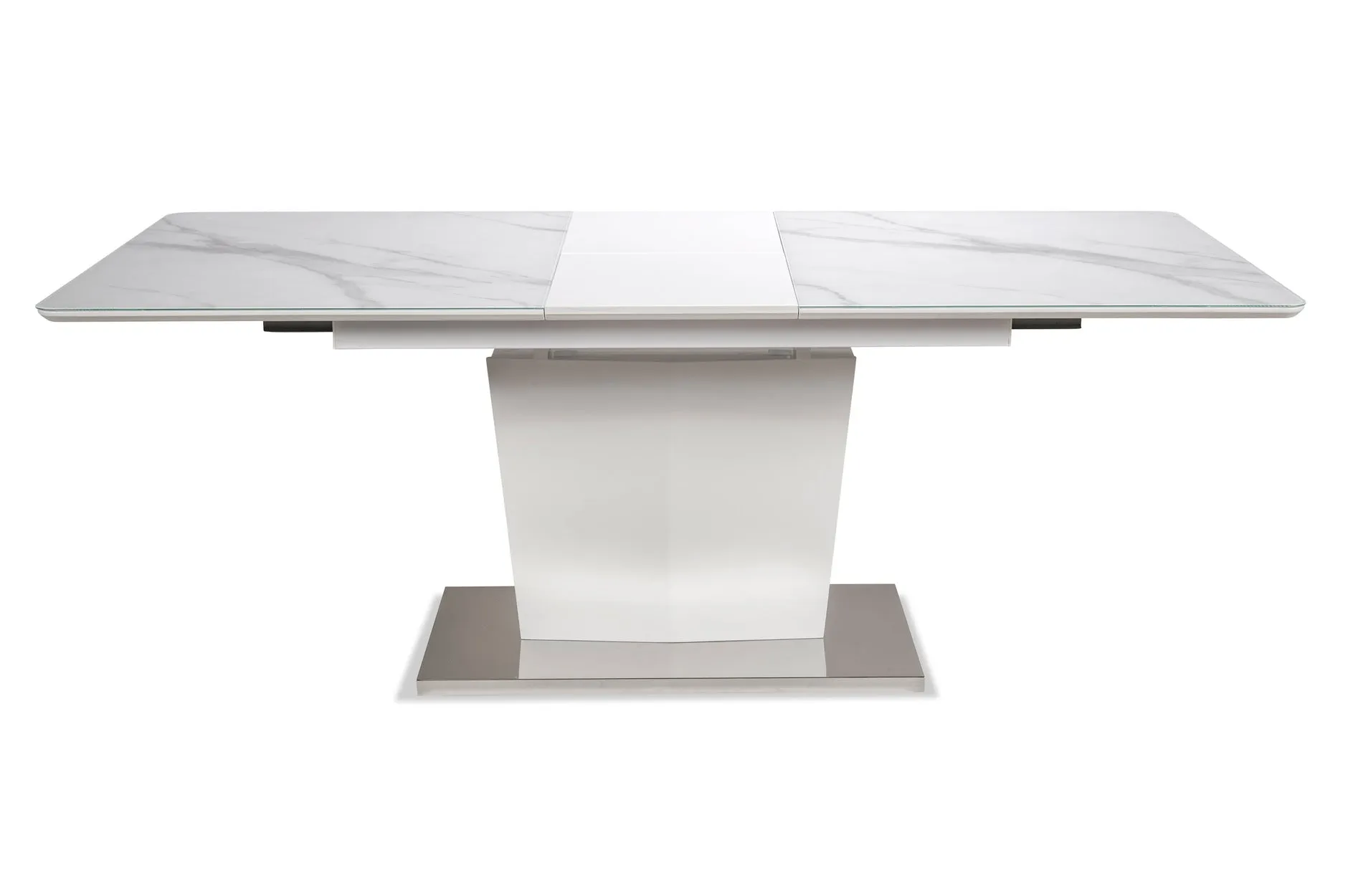 Cynthia 7 Piece Dining Set with Zane Chair in Black Leather