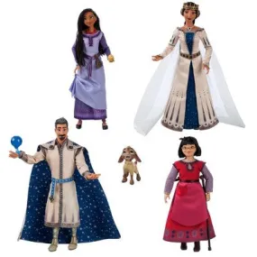 Disney Wish Kids Toys Playset Gift Set with 4 Posable Dolls Pack of 5