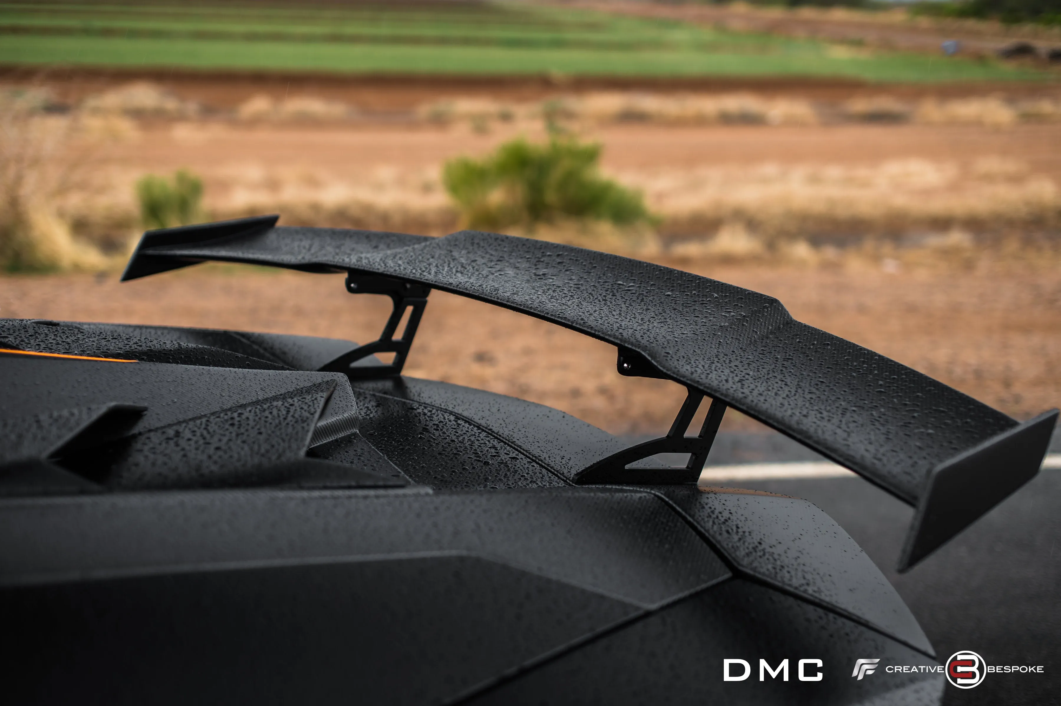 DMC Lamborghini Aventador Edizione GT: Carbon Fiber E-GT Wing Spoiler Super Trofeo: Fits LP700 LP720 LP740 LP750 in Veneno GT3 Style