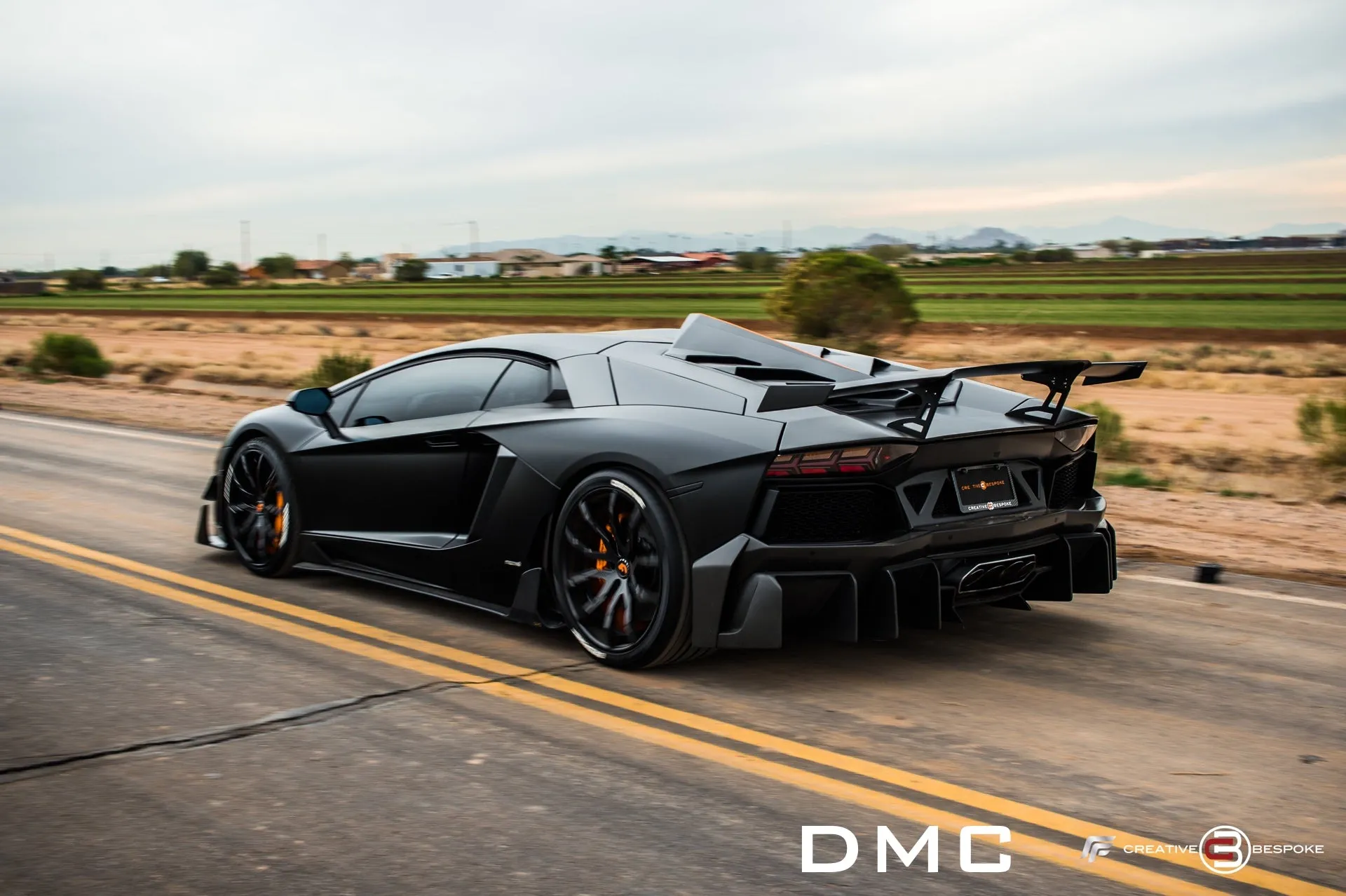 DMC Lamborghini Aventador Edizione GT: Carbon Fiber E-GT Wing Spoiler Super Trofeo: Fits LP700 LP720 LP740 LP750 in Veneno GT3 Style