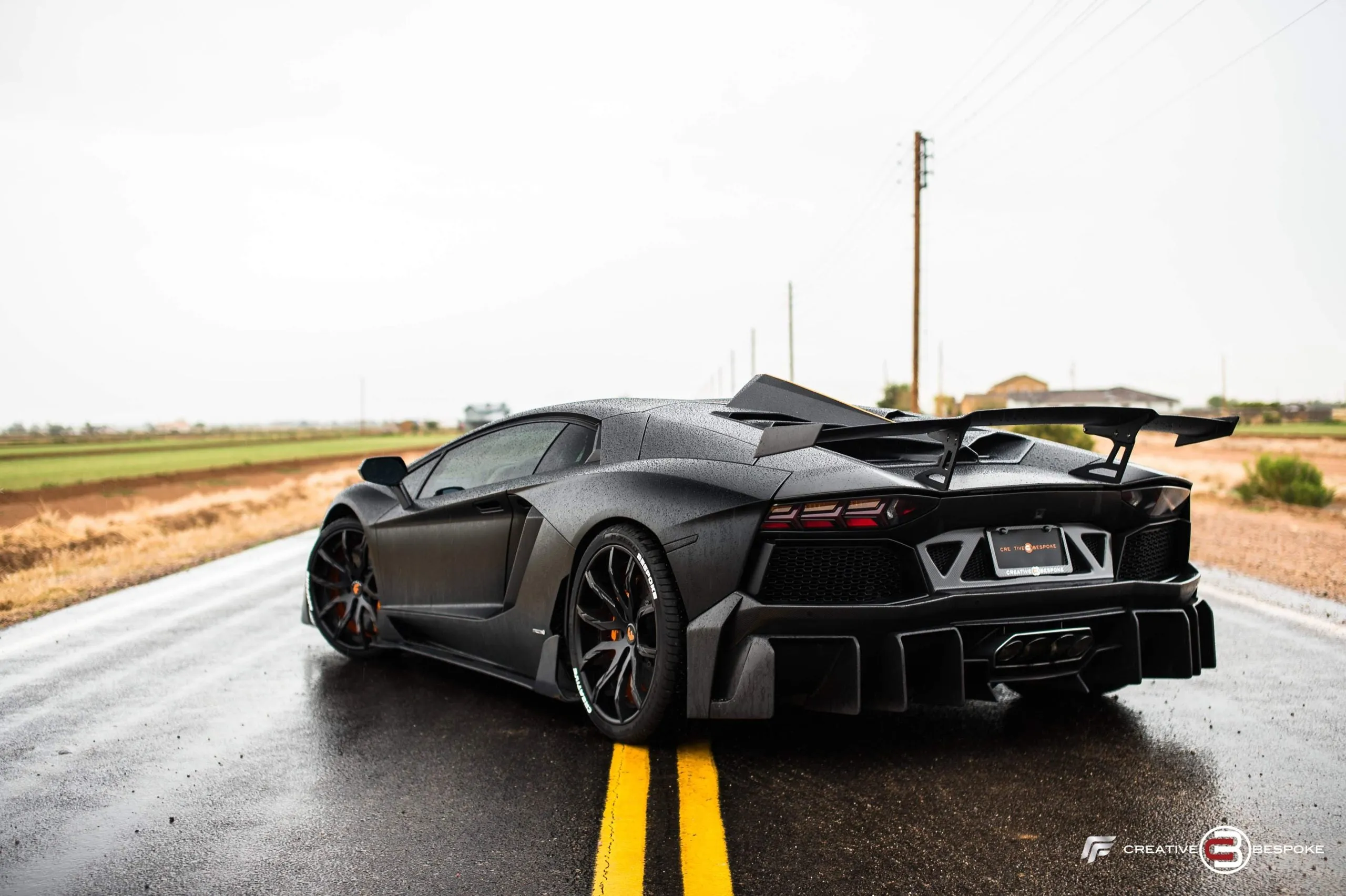 DMC Lamborghini Aventador Edizione GT: Carbon Fiber E-GT Wing Spoiler Super Trofeo: Fits LP700 LP720 LP740 LP750 in Veneno GT3 Style