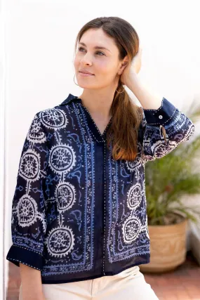 Dolma Lyra Collar Top
