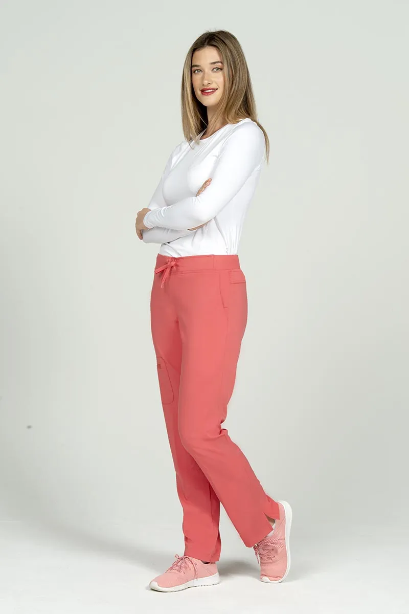Epic by MedWorks Women's Skinny Yoga Scrub Pant | Coral