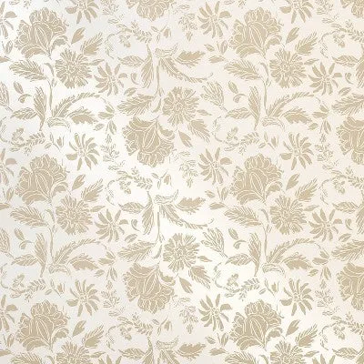 Floral Striped Wallpaper Pearl - Threshold designed with Studio McGee