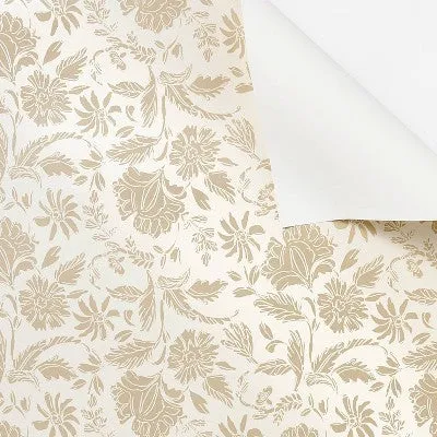 Floral Striped Wallpaper Pearl - Threshold designed with Studio McGee