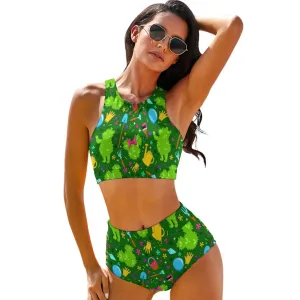 Flower And Garden Women's Bikini Swimsuit