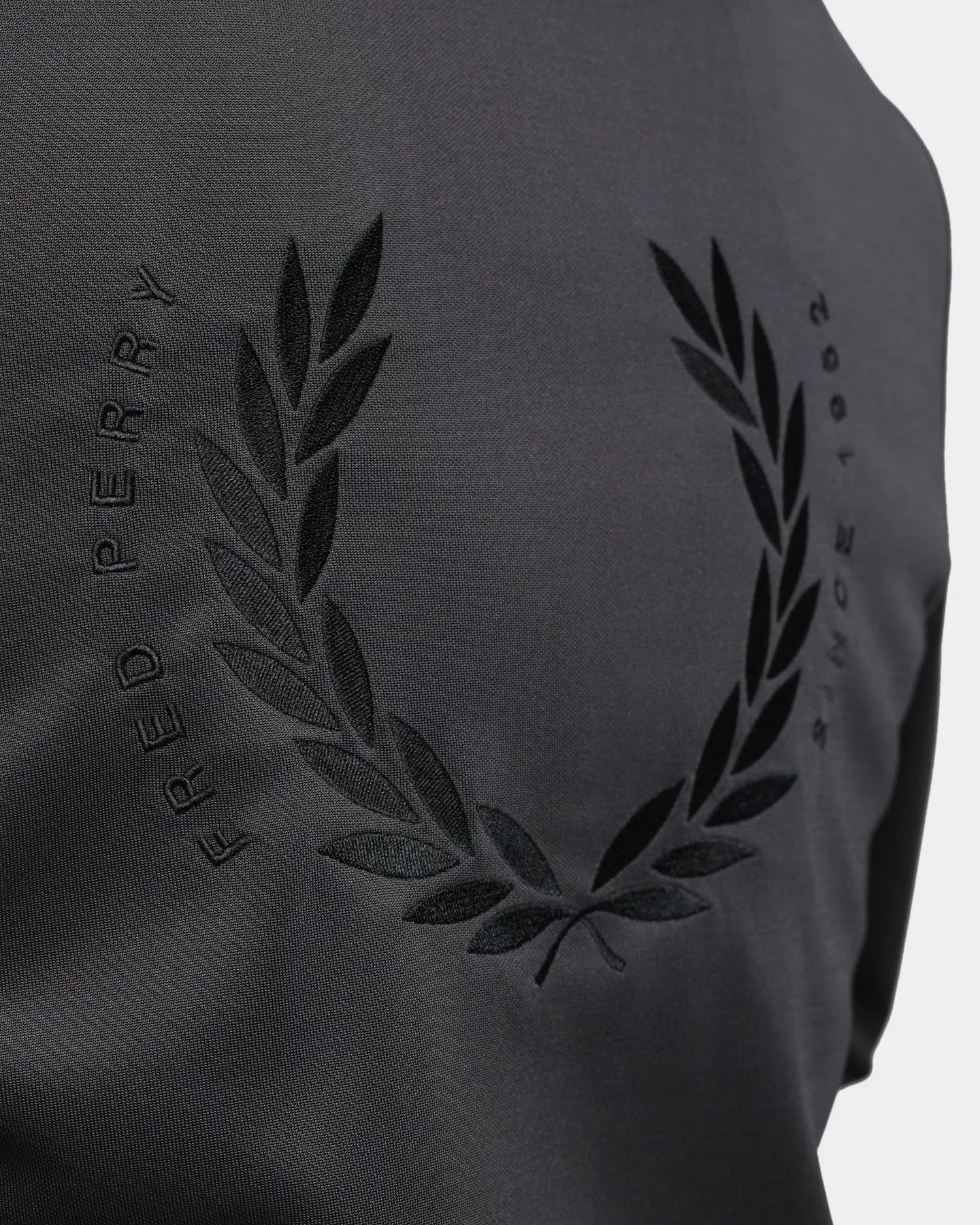 Fred Perry Branded Track Jacket Gunmetal