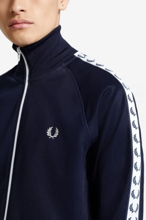 Fred Perry Navy Taped Track Jacket