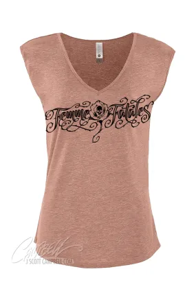 FTF Femme Fatales 2023 Women's V-neck Sleeveless T-Shirt