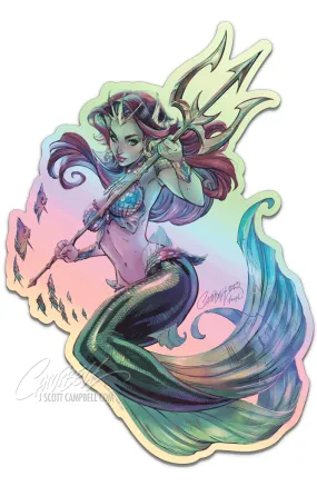 FTF Mermaid (2024) Trident Holographic Sticker
