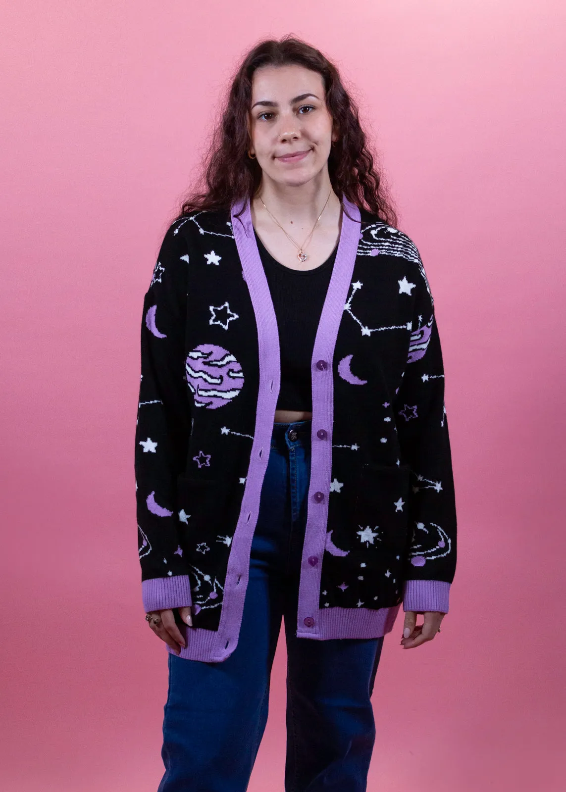 Home of Rainbows - Cosmic Knit Cardigan