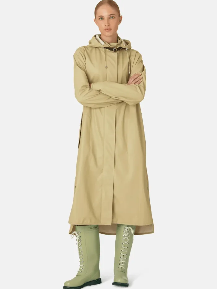 Ilse Jacobsen Raincoat Olive Grass RAIN71L 459