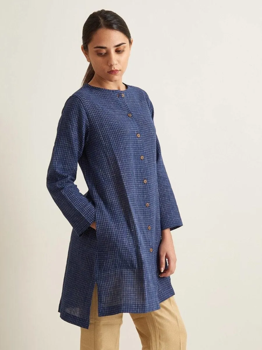 Indigo Shirt Style Tunic
