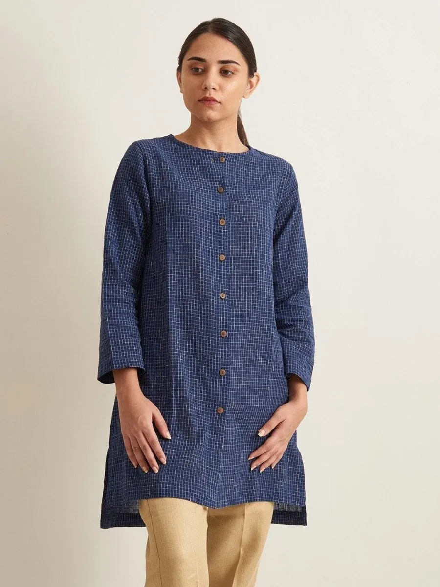 Indigo Shirt Style Tunic
