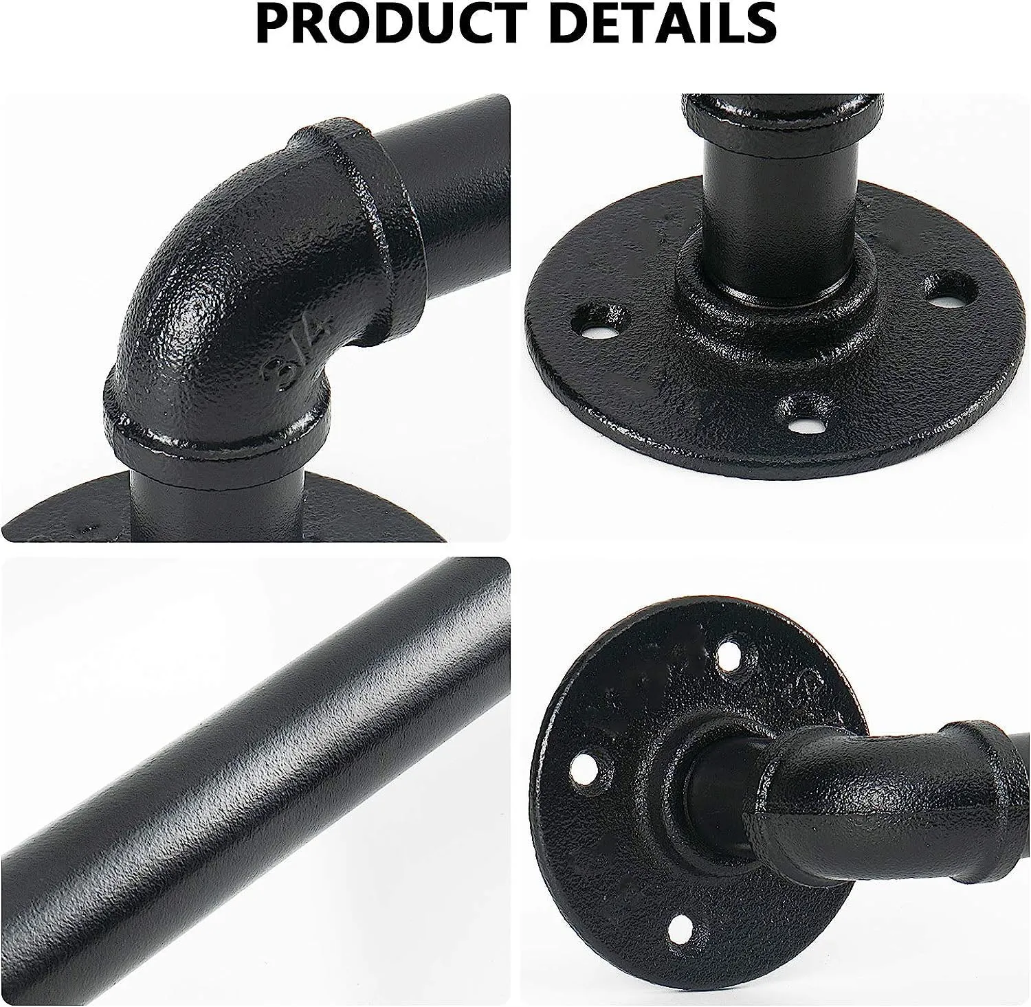 Industrial Pipe Towel Rack Towel Bar-80CM