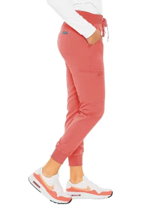 Jogger Yoga Scrubs Pants (Petite) by Med Couture(MC Touch)  XS-XL /Coral