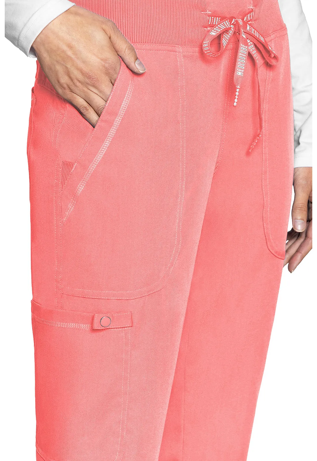 Jogger Yoga Scrubs Pants (Petite) by Med Couture(MC Touch)  XS-XL /Coral