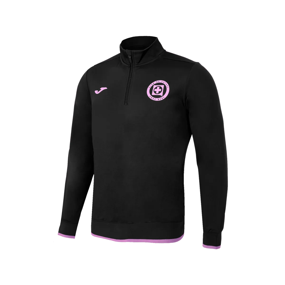 JOMA CRUZ AZUL 1/4 ZIP TRAINING TRACK JACKET-BLACK