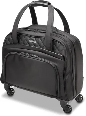 Kensington Contour 2.0 Executive 15.6” Laptop Spinner Tote Bag, Black