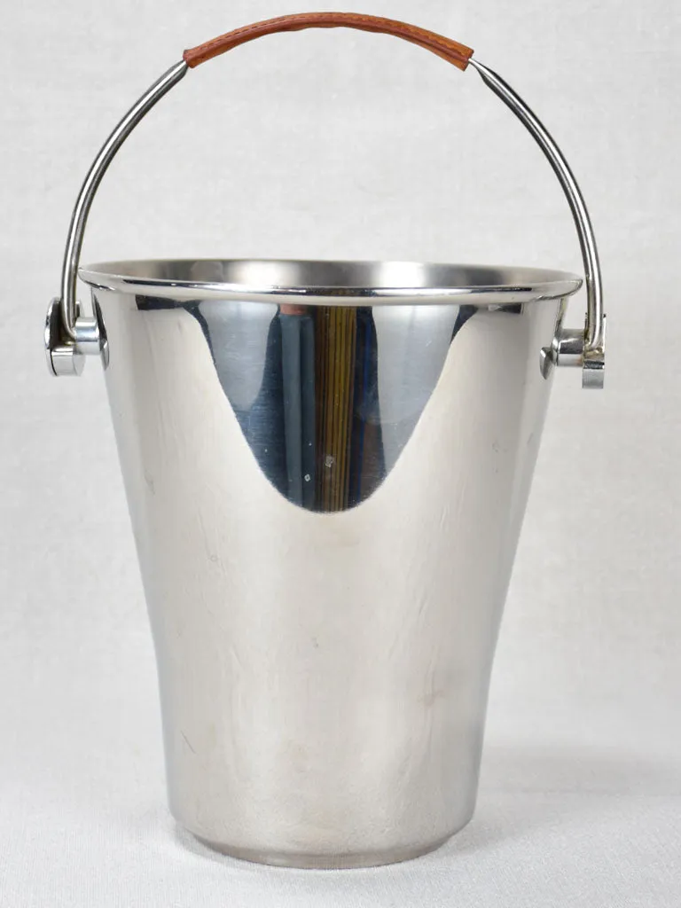 Laurent Perrier ice bucket with leather handle