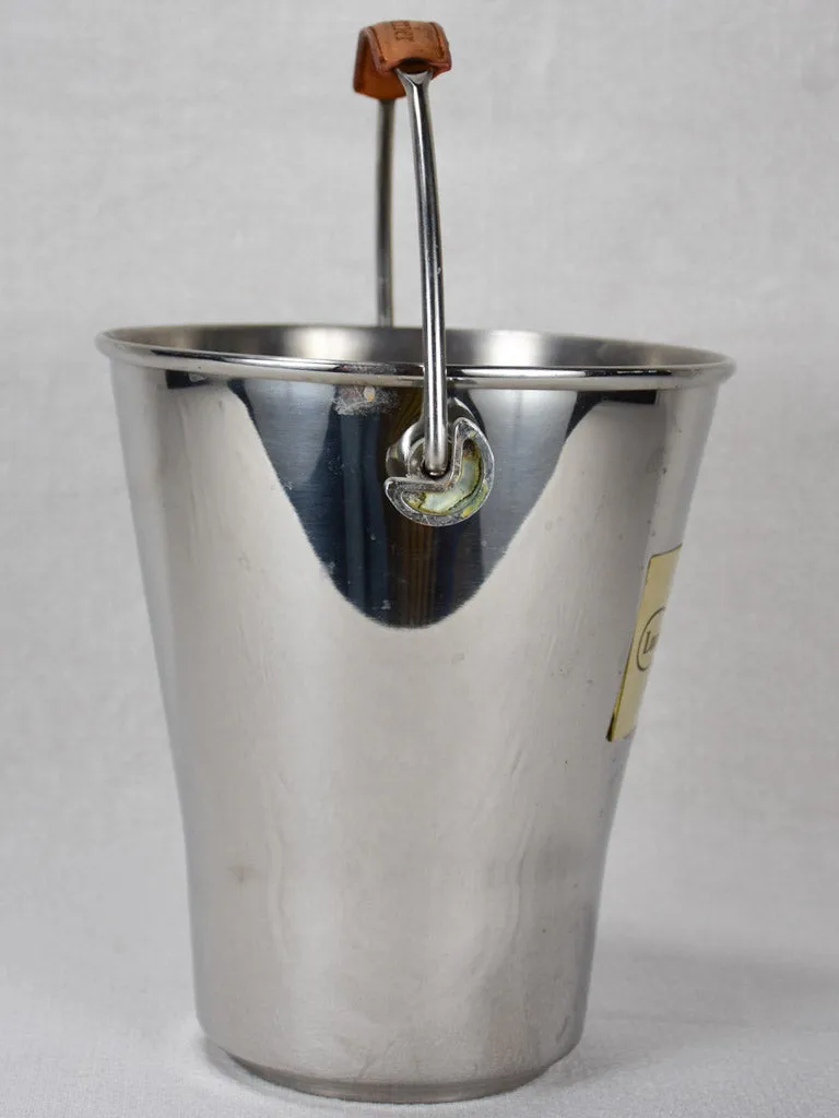 Laurent Perrier ice bucket with leather handle