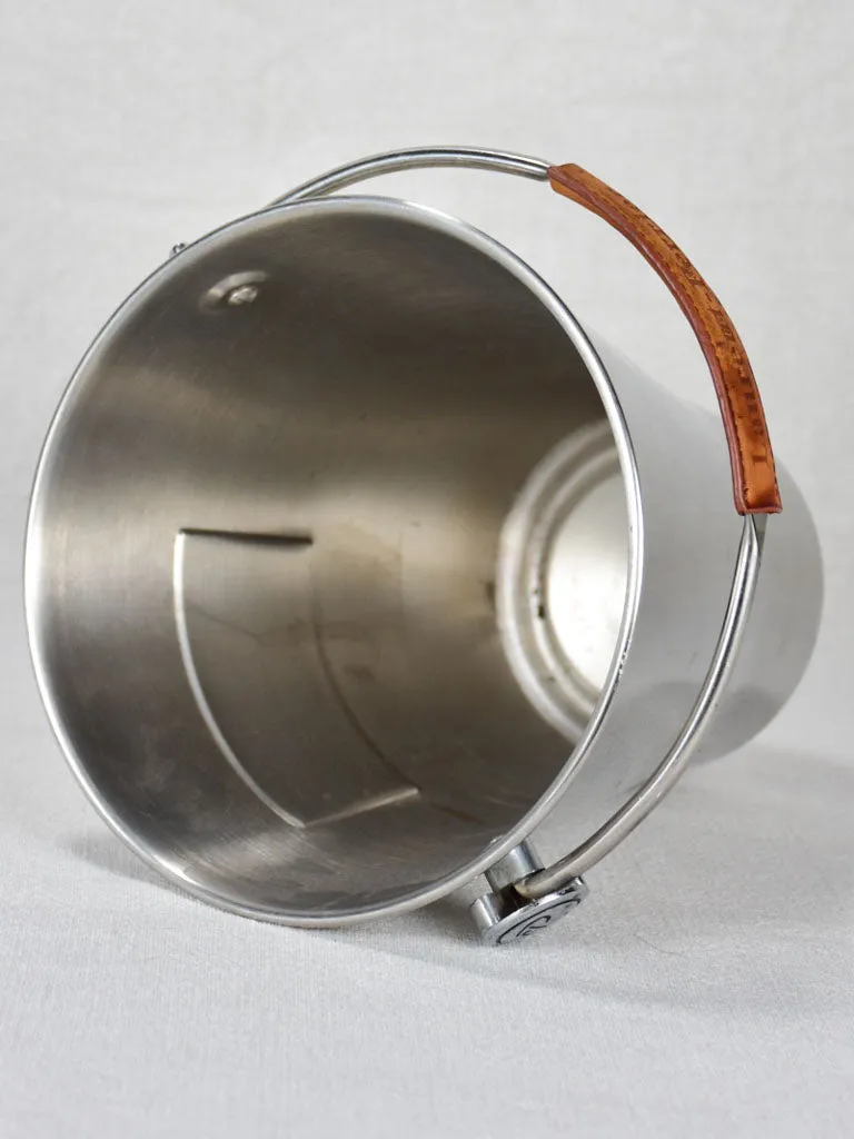 Laurent Perrier ice bucket with leather handle