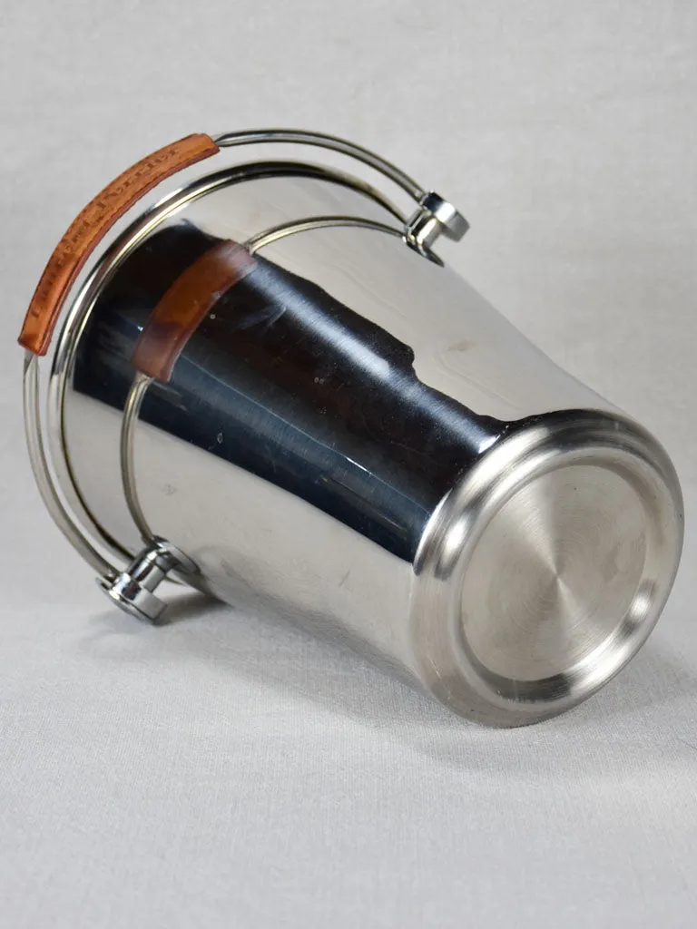 Laurent Perrier ice bucket with leather handle