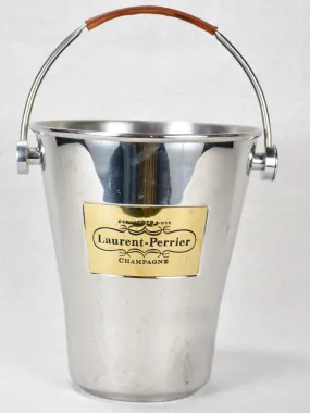 Laurent Perrier ice bucket with leather handle