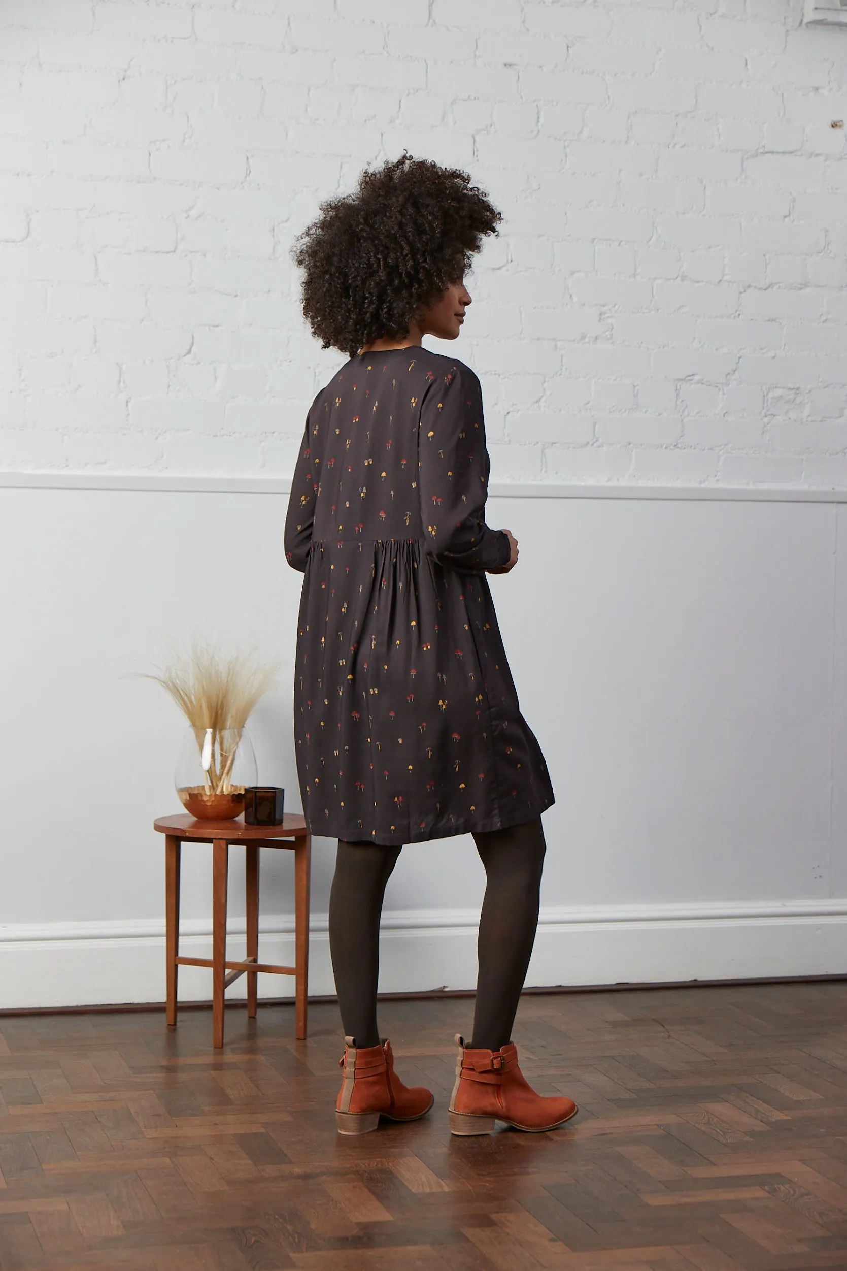Lenzing Ecovero Button Tunic Dress