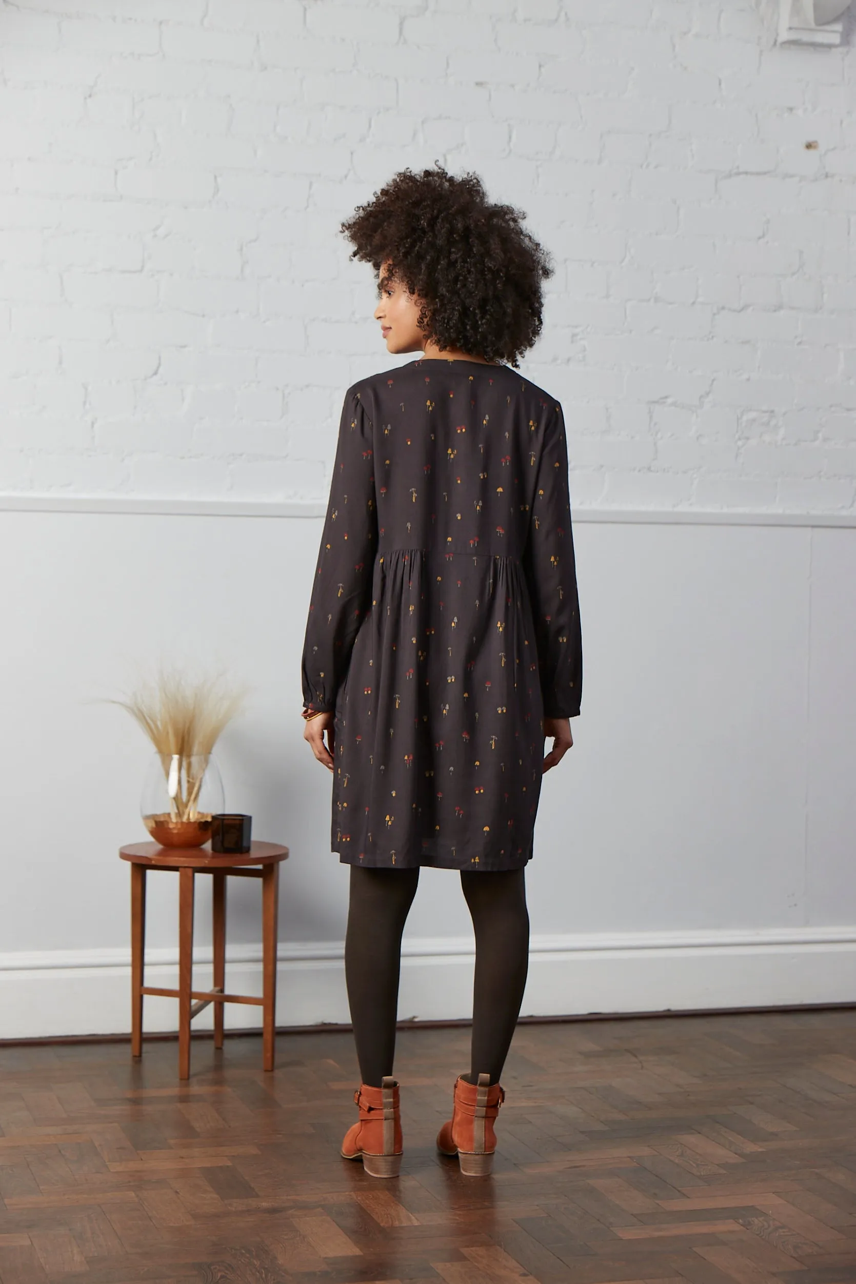 Lenzing Ecovero Button Tunic Dress