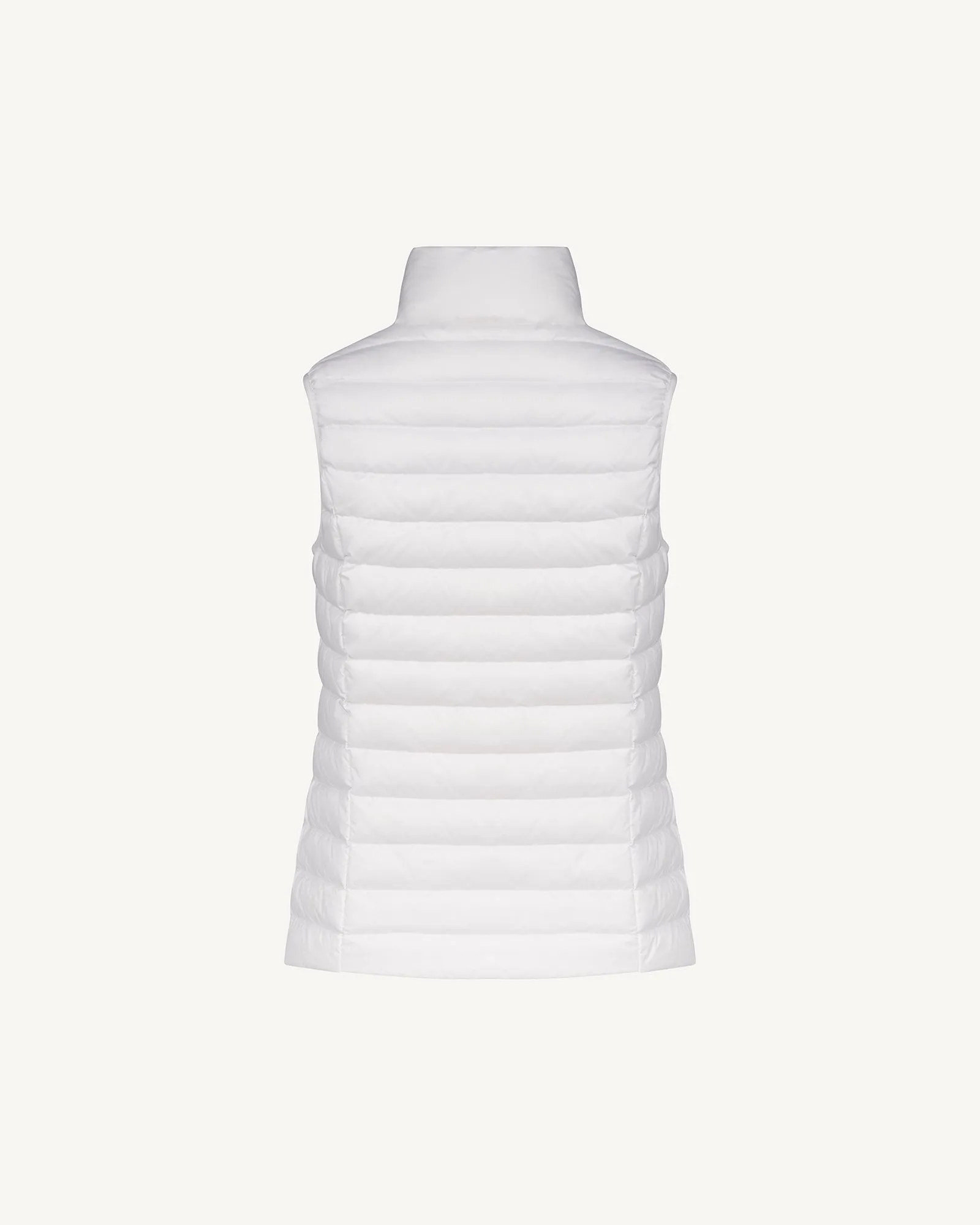 Light sleeveless down jacket White Seda