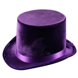 Lincoln Top Hat Velvet - Purple