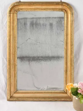 Louis Philippe mirror w/ gilded frame 34¾" x 23¾"