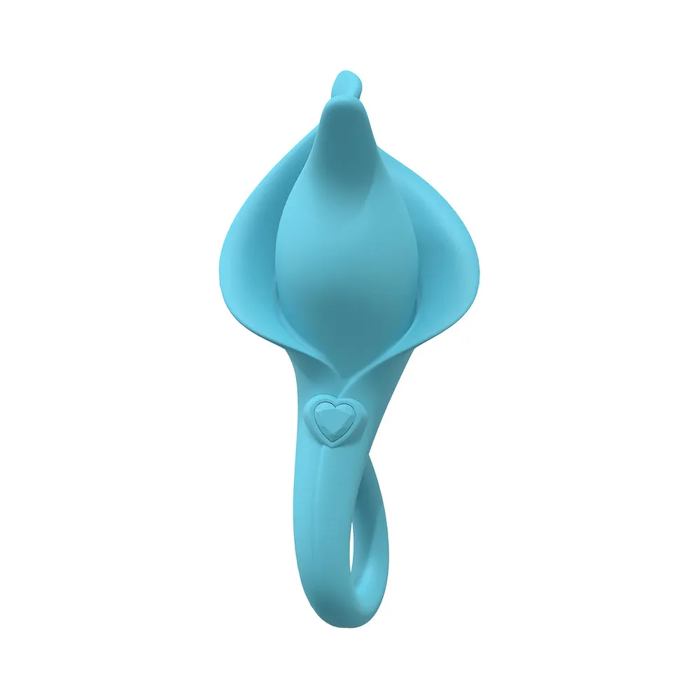 LoveLine Lily 10 Speed Clitoral Vibe Sealed Silicone Rechargeable Submersible Blue