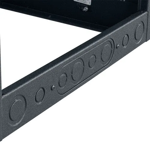 Lowell Mfg Equipment Rack-Enclosed-35U, 27in Deep, 1pr Fixed Rails, Rear Door